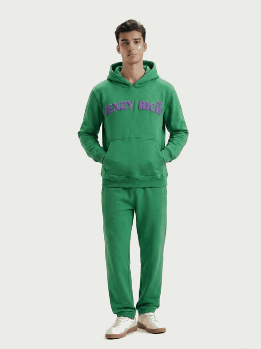 Purple Green Dragonfly Puffed Print Premium Track Suit (Unisex)