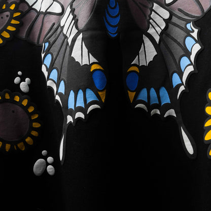 BLACK BUTTERFLY PAWS T-SHIRT (UNISEX)