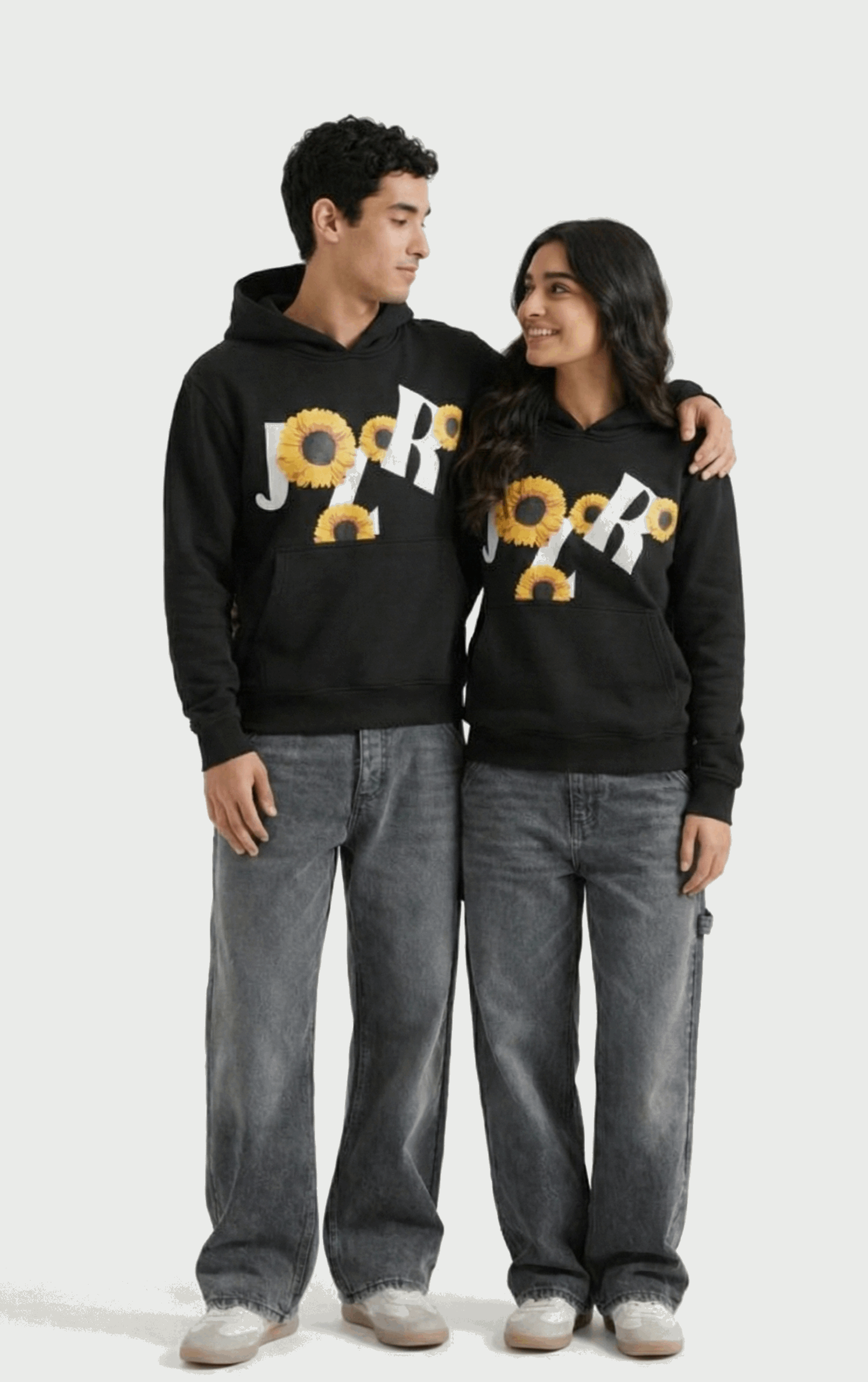 Sunflower Puffed Print Premium Hoodie (Unisex)