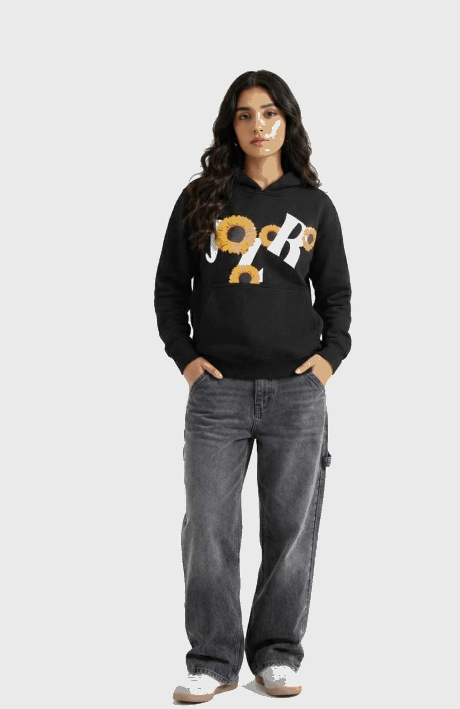 Sunflower Puffed Print Premium Hoodie (Unisex)