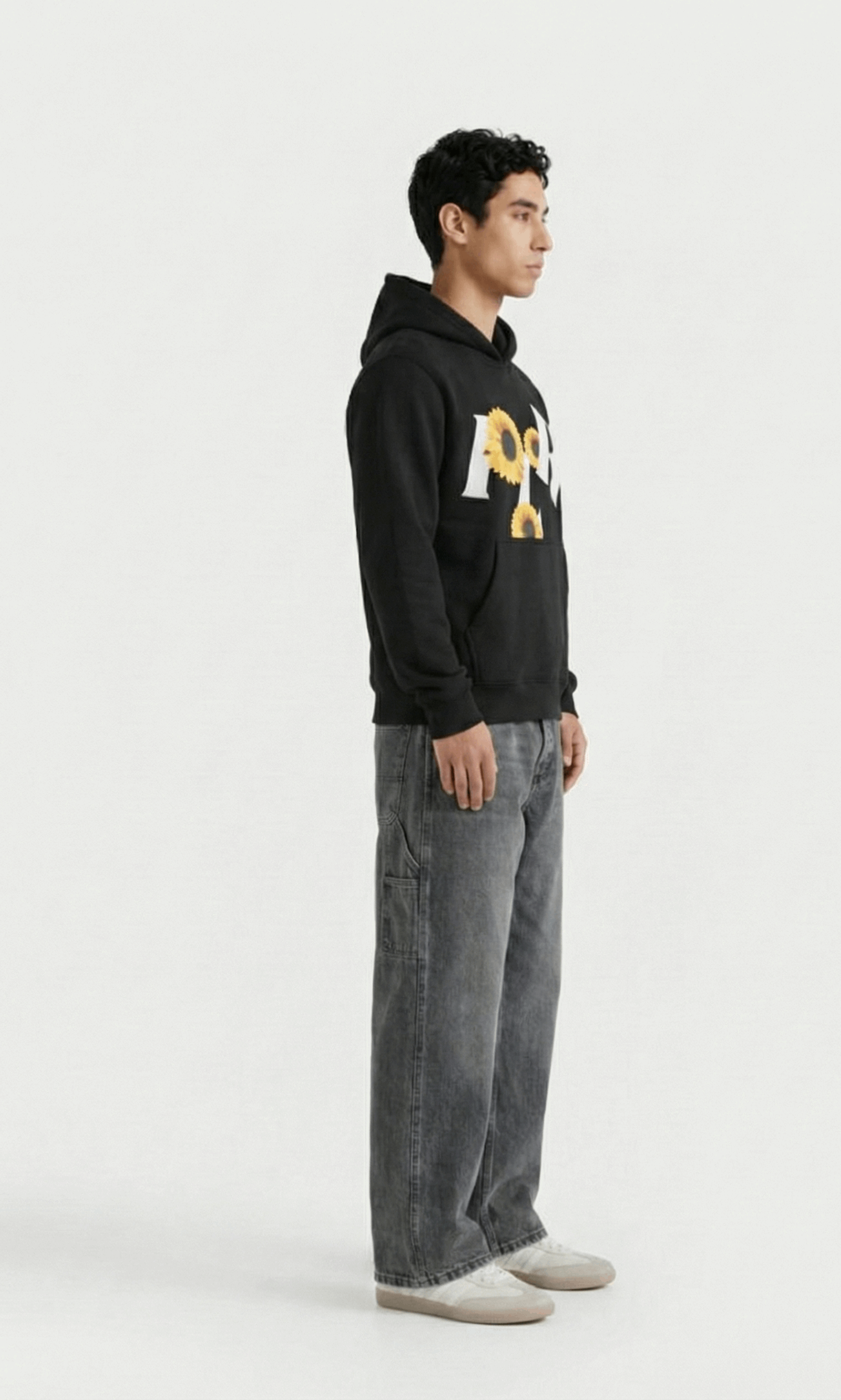 Sunflower Puffed Print Premium Hoodie (Unisex)