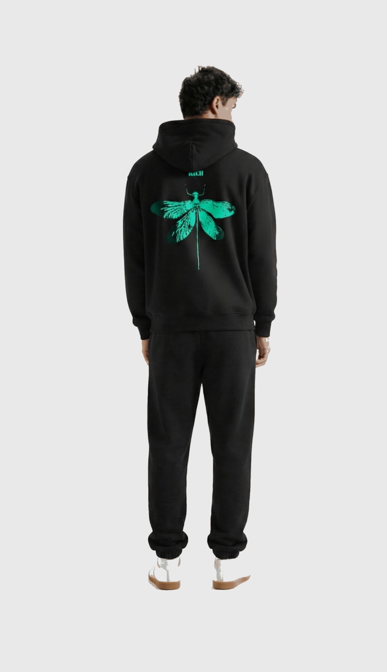 Green Dragonfly Puffed Print Premium Track Suit (Unisex)