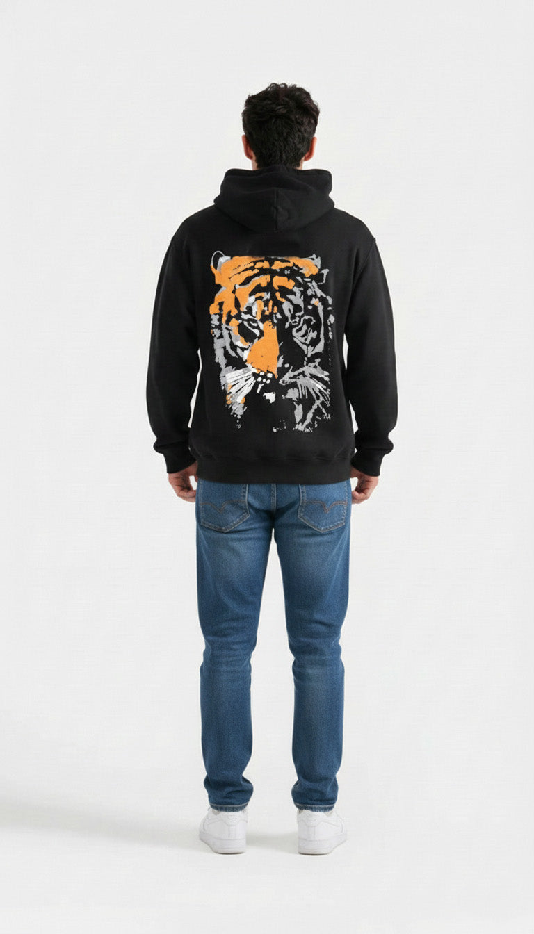 Tiger Puffed Print Premium Hoodie (Unisex)