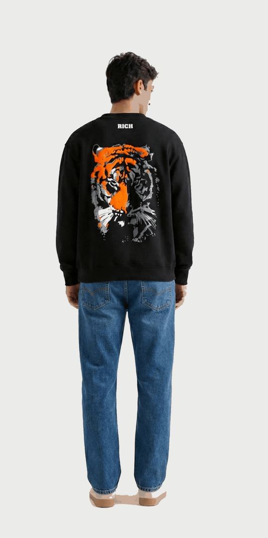 Tiger Puffed Print Premium Sweatshirt (Unisex)