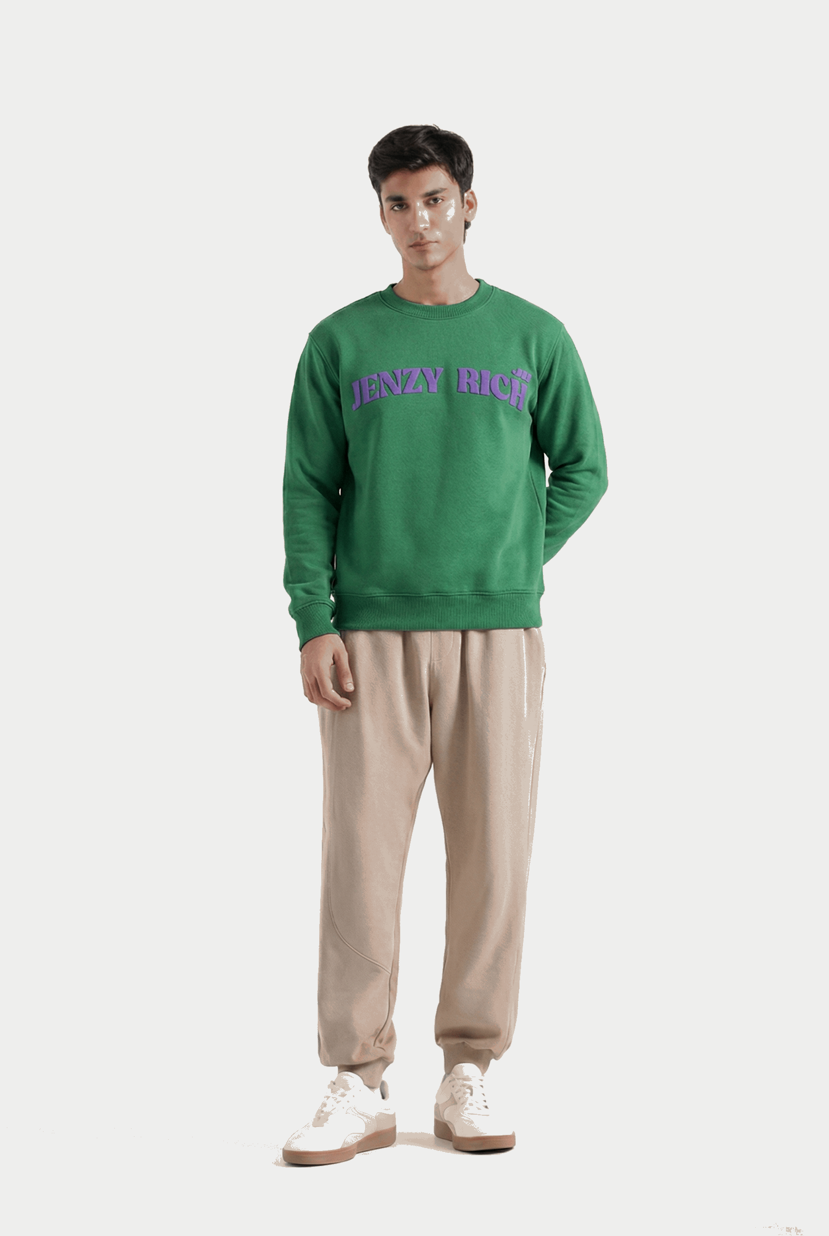 Purple Dragon Fly Puffed Print Premium Sweatshirt (Unisex)