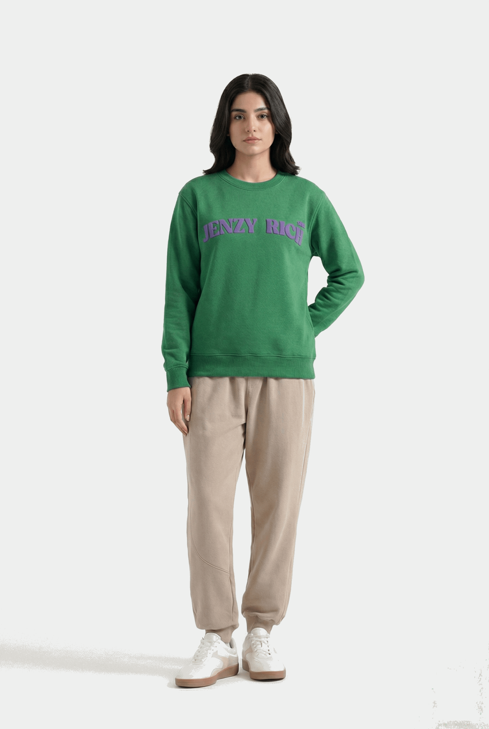 Purple Dragon Fly Puffed Print Premium Sweatshirt (Unisex)