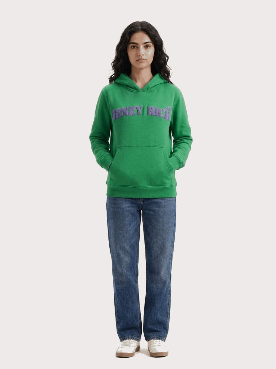 Purple Green Dragonfly Puffed Print Premium Hoodie (Unisex)