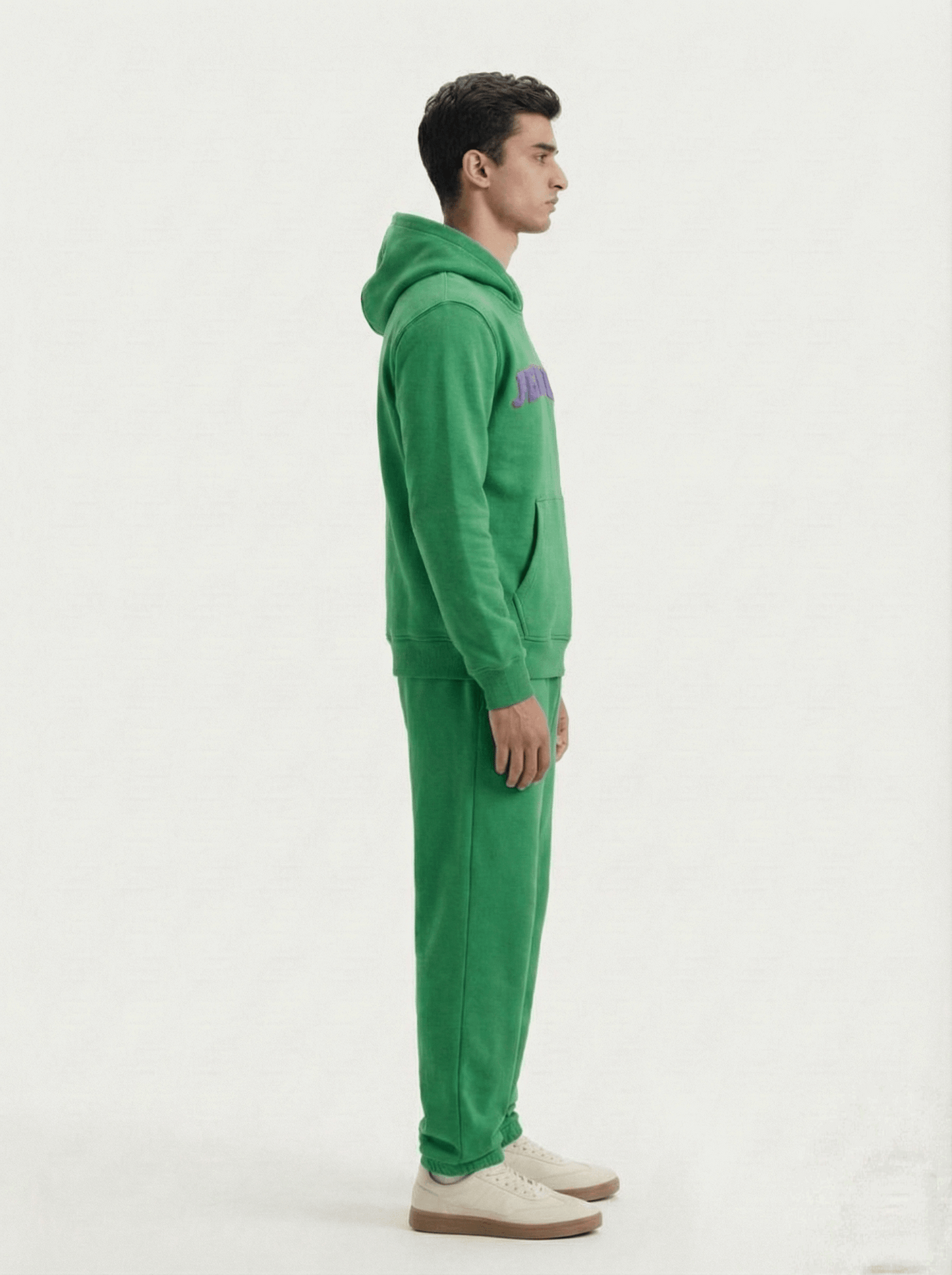 Purple Green Dragonfly Puffed Print Premium Track Suit (Unisex)