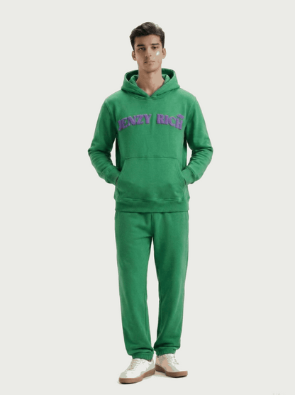 Purple Green Dragonfly Puffed Print Premium Track Suit (Unisex)