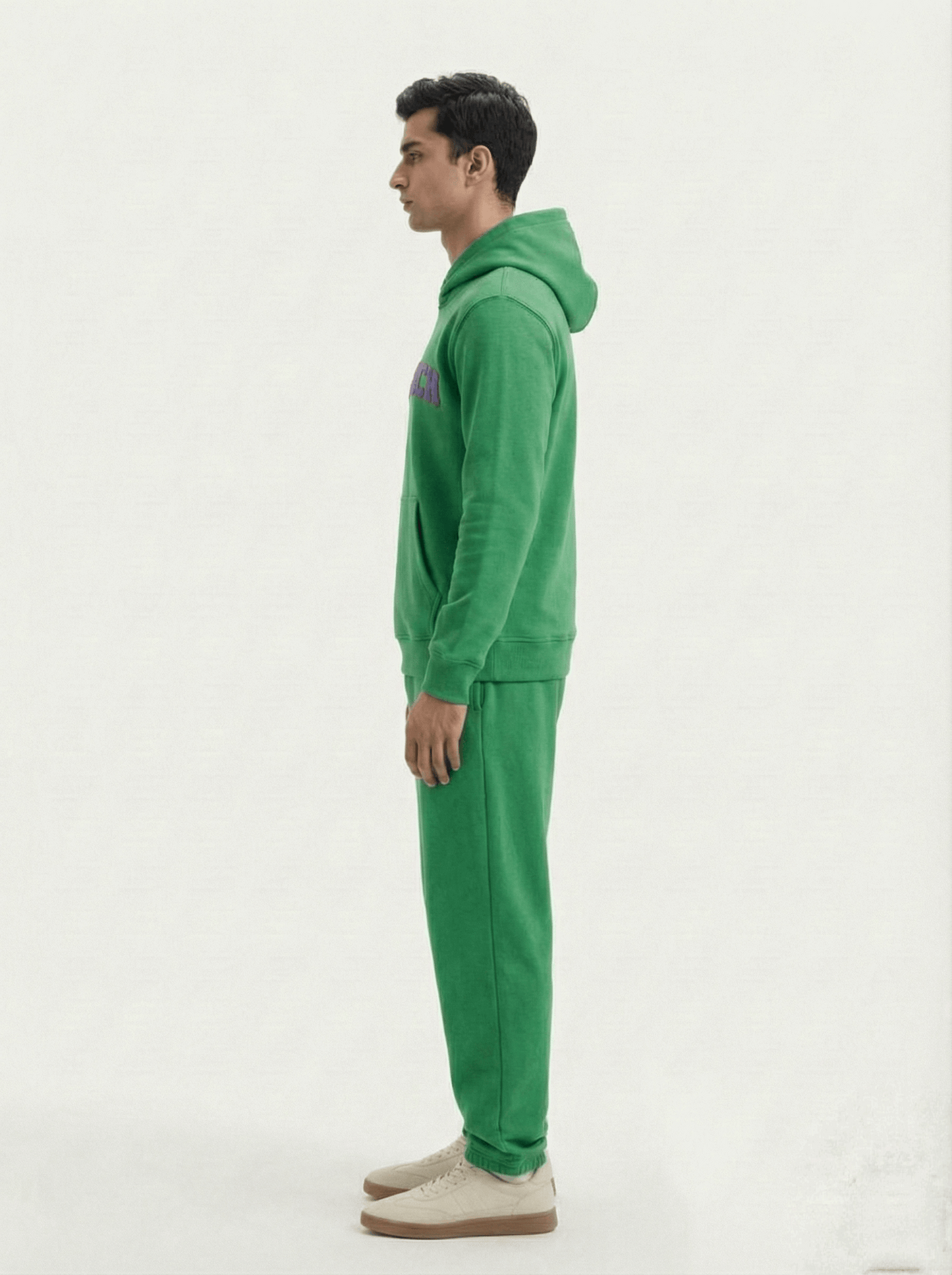 Purple Green Dragonfly Puffed Print Premium Track Suit (Unisex)