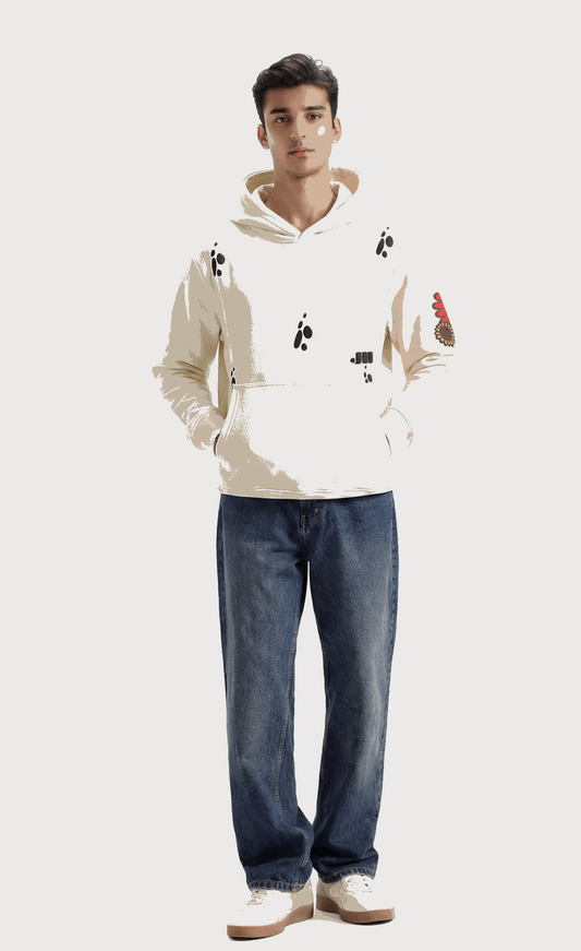 Butterfly Puffed Print Premium Hoodie (Unisex)