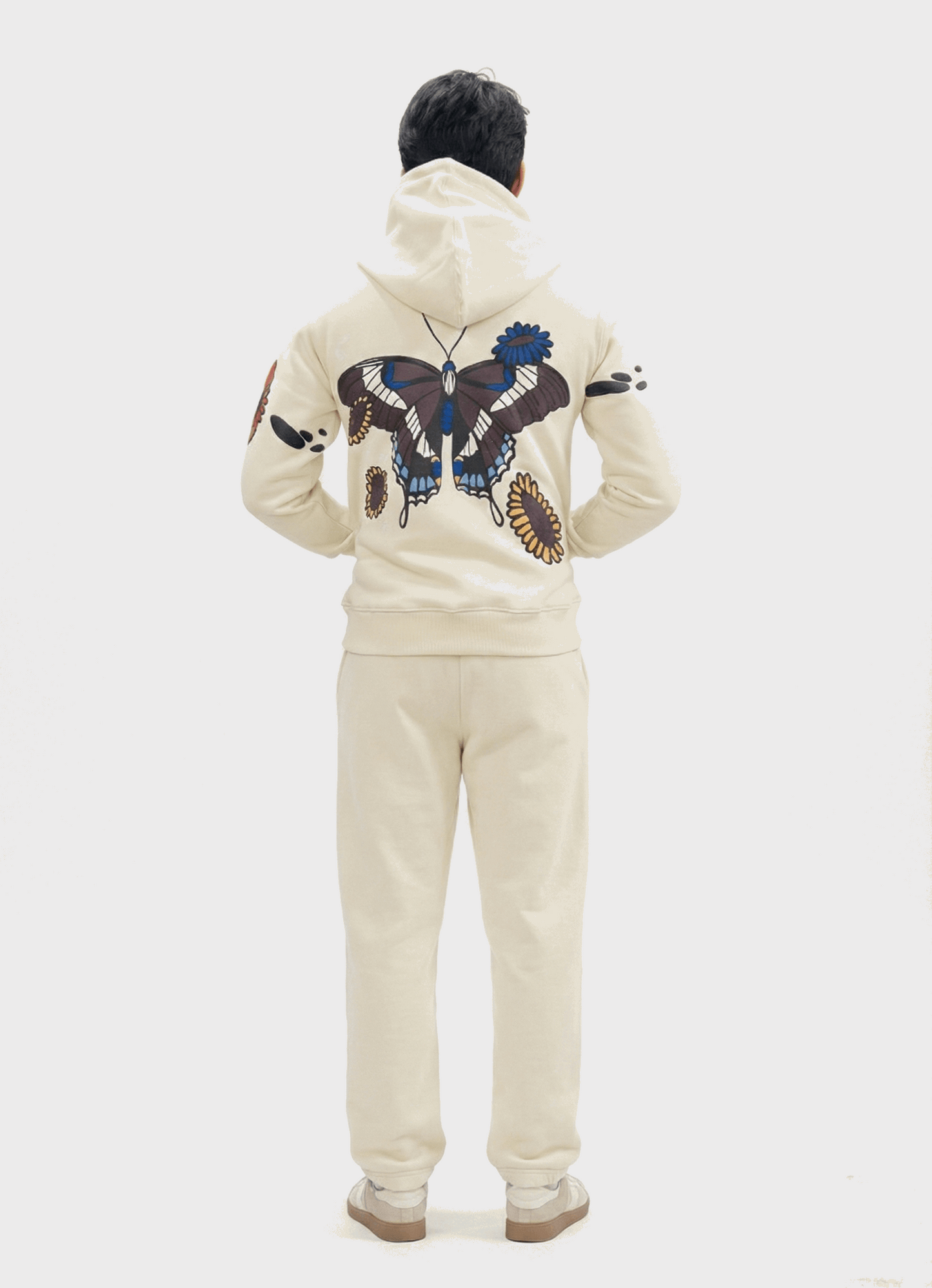 Butterfly Puffed Print Premium Track Suit (Unisex)