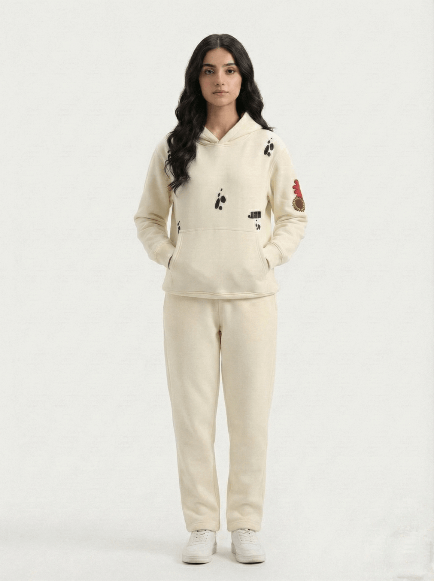 Butterfly Puffed Print Premium Track Suit (Unisex)