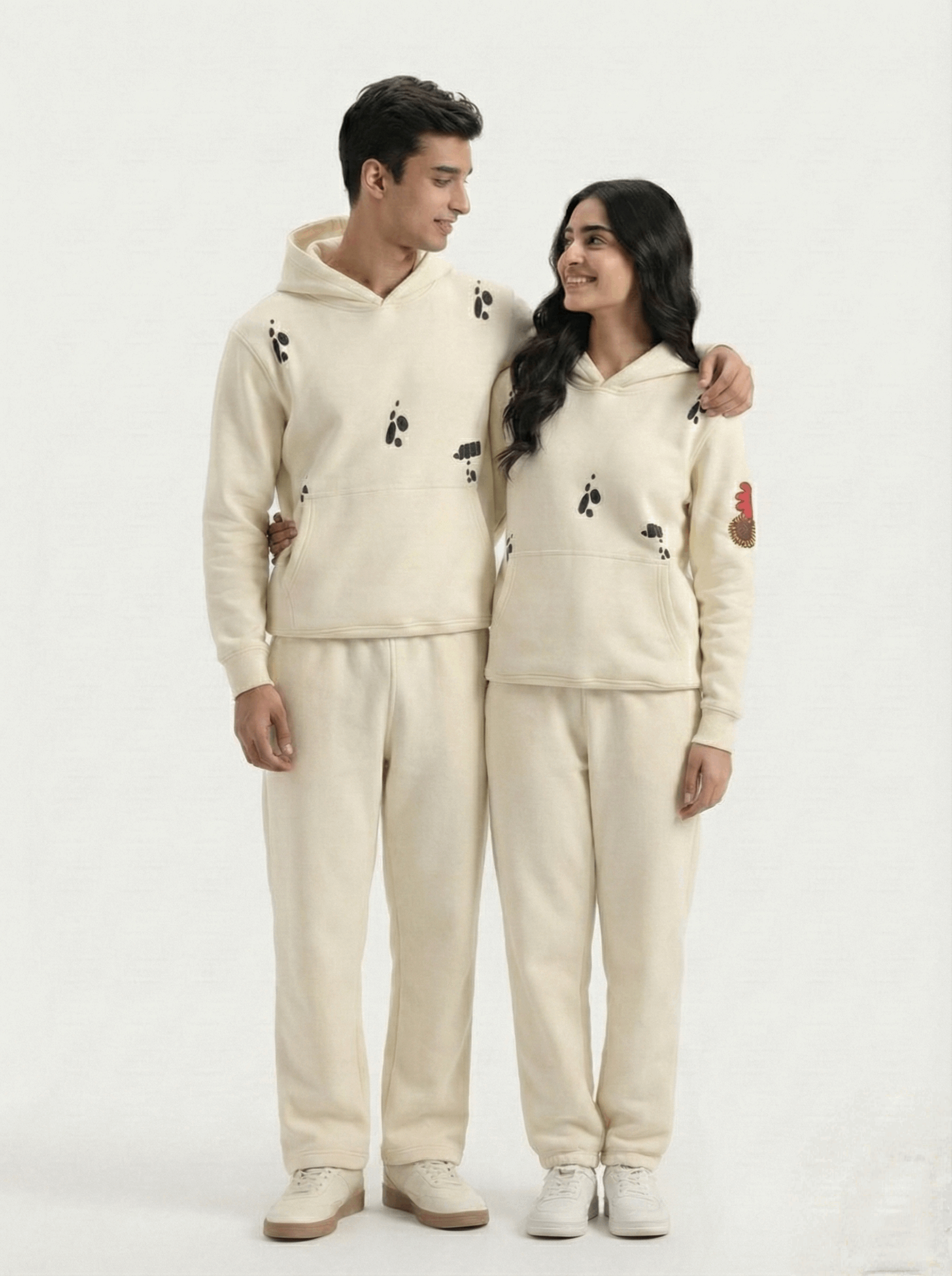 Butterfly Puffed Print Premium Track Suit (Unisex)