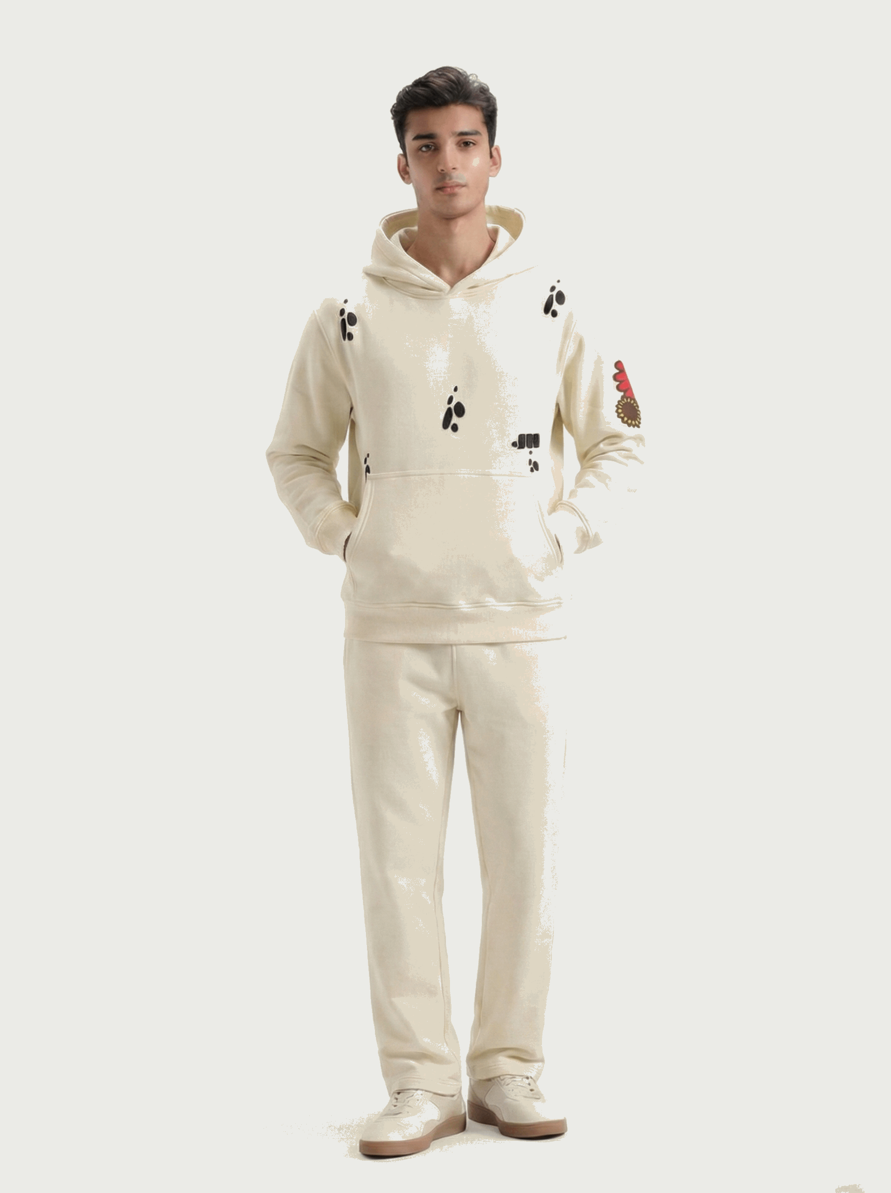 Butterfly Puffed Print Premium Track Suit (Unisex)