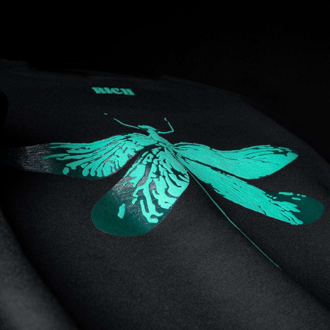 Jenzy Rich Dragon Fly Puffed Print Premium Sweatshirt (Unisex)