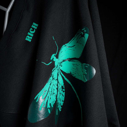 Jenzy Rich Dragon Fly Puffed Print Premium Sweatshirt (Unisex)