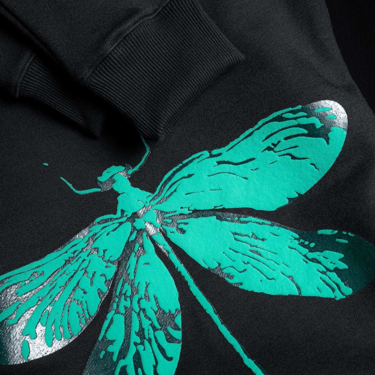Jenzy Rich Dragon Fly Puffed Print Premium Sweatshirt (Unisex)