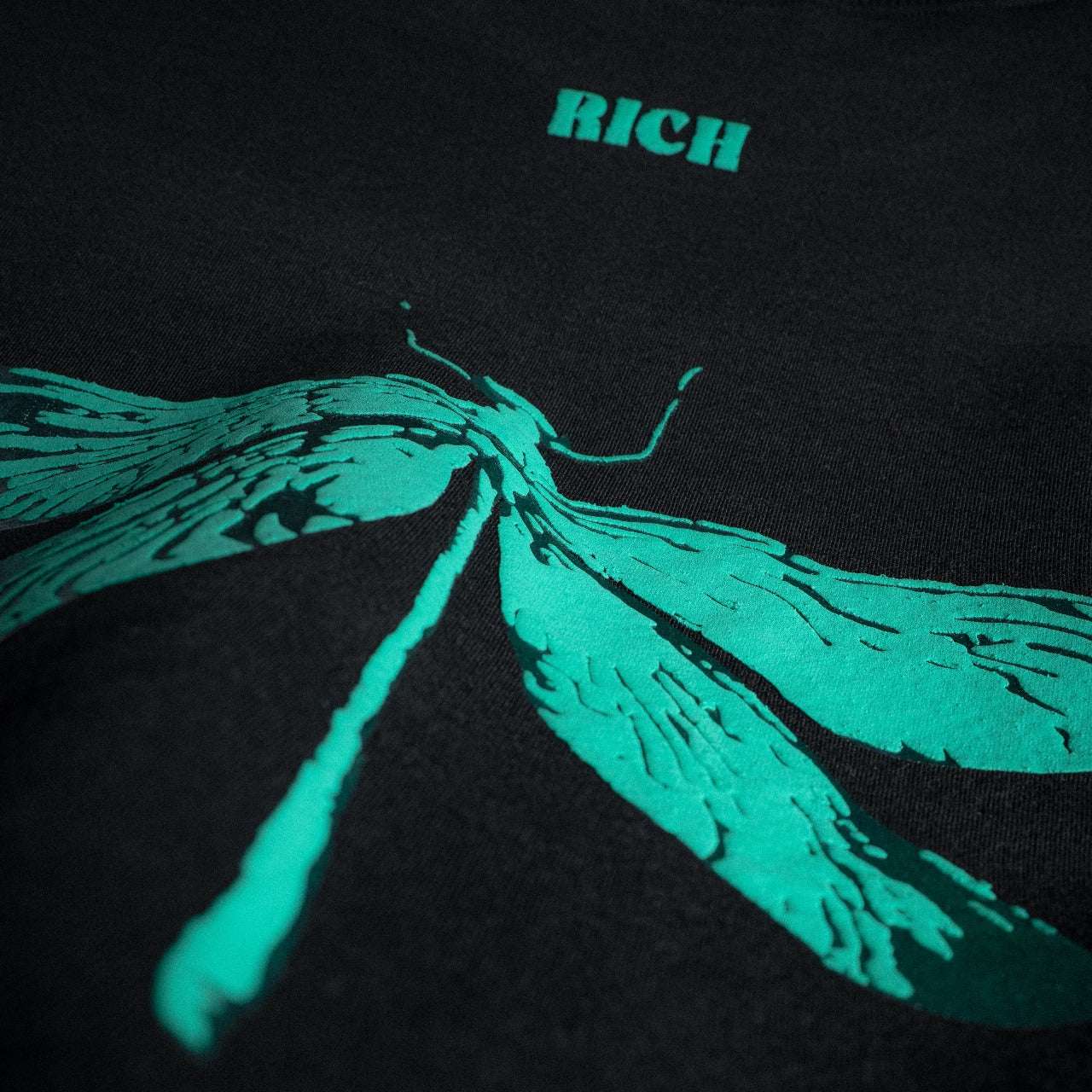 Jenzy Rich Dragon Fly Puffed Print Premium Sweatshirt (Unisex)