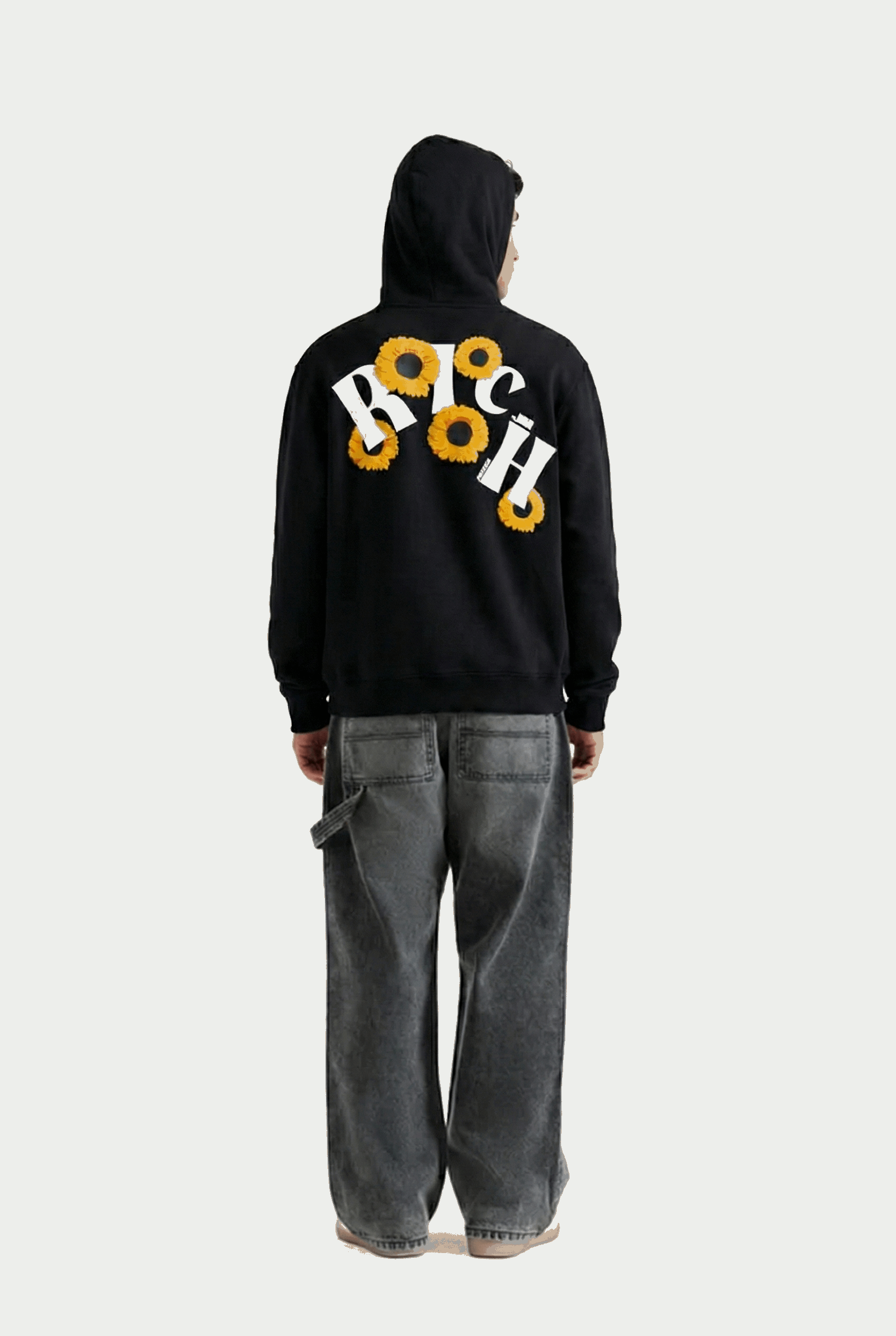 Sunflower Puffed Print Premium Hoodie (Unisex)