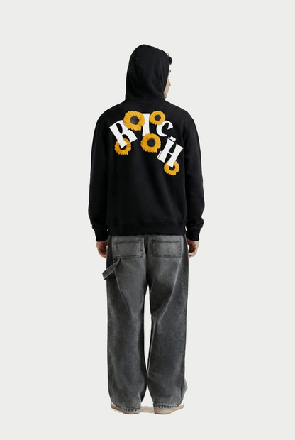 Sunflower Puffed Print Premium Hoodie (Unisex)