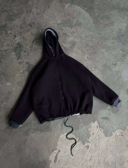 Light Blue Waves Dual Sided Multi Shade Premium Hoodie (Unisex)