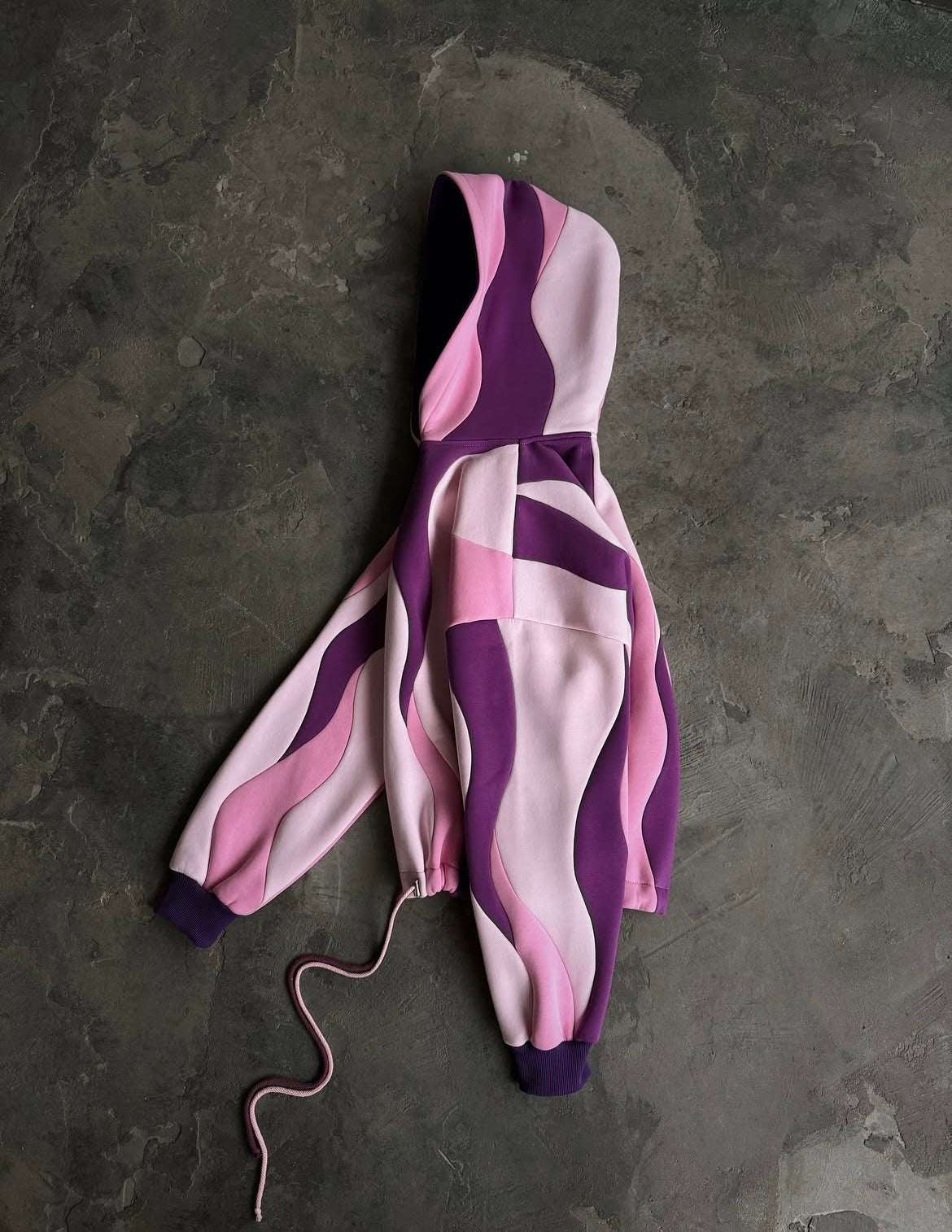 Pink Waves Multi Shade Premium Hoodie (Unisex)