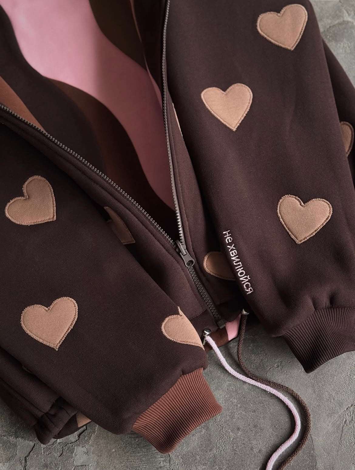 Brown Waves Dual Sided Multi Shade Premium Hoodie (Unisex)