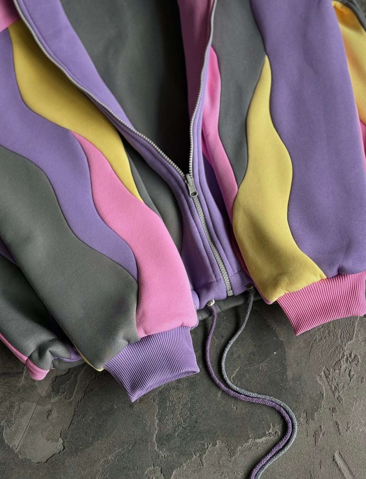 Multi Shade Waves Premium Hoodie (Unisex)