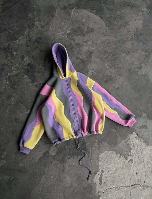 Multi Shade Waves Premium Hoodie (Unisex)