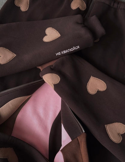 Brown Waves Dual Sided Multi Shade Premium Hoodie (Unisex)